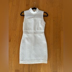Elizabeth and James white dress